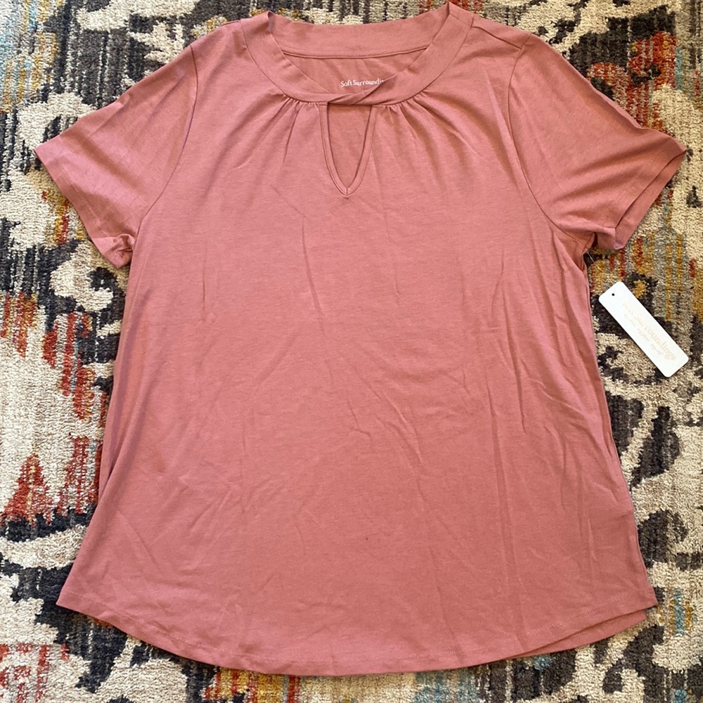 Soft Surroundings Rose colored shirt